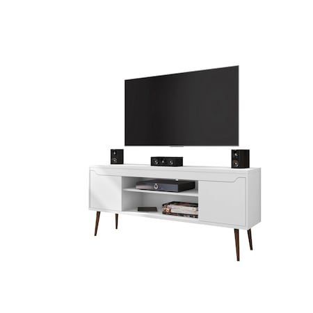 Manhattan Comfort Bradley 62.99 TV Stand, White 228BMC6